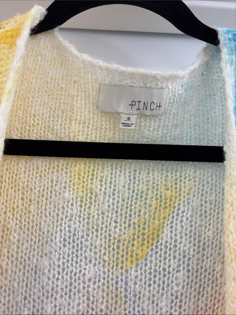 Anthropologie Pinch Rainbow Tie-Dye Cardigan in Cotton Candy - Picture 7 of 8